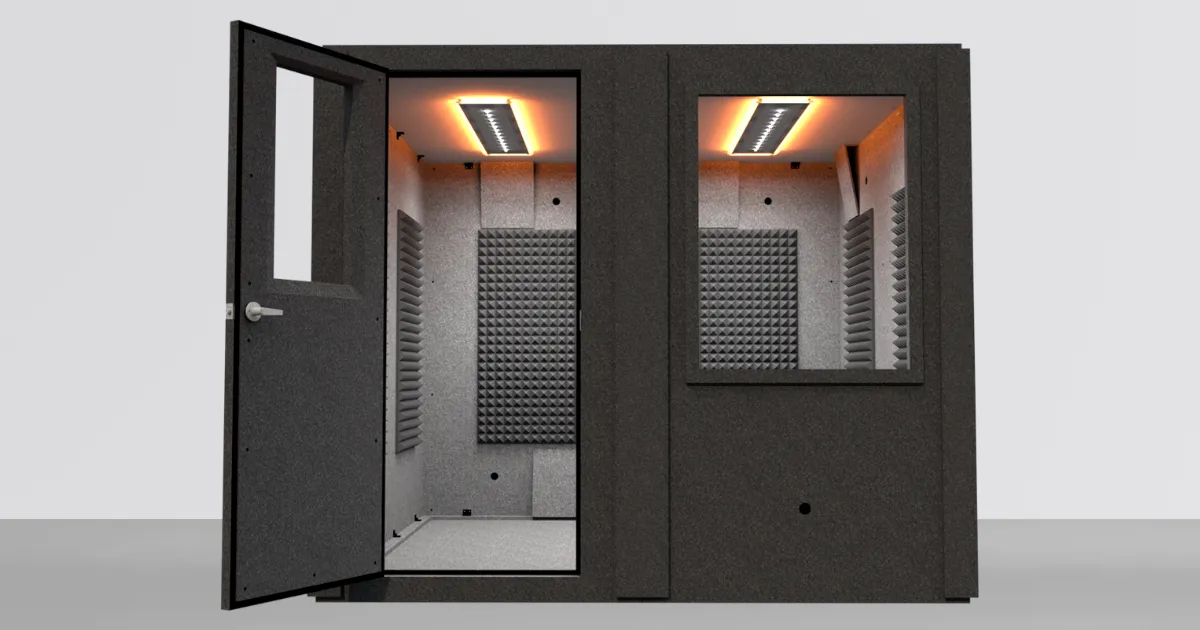 MDL 9696 S - 8' x 8' Single-Wall Isolation Booth | WhisperRoom®